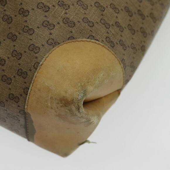 GUCCI Micro GG Canvas Tote Bag Pvc Leather Beige - Picture 13 of 16